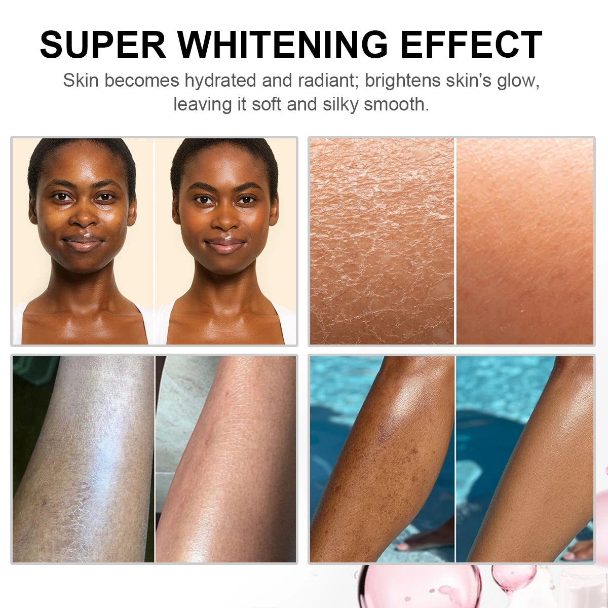 Superior Whitening Body Lotion with Rose Essential Oil & Niacinamide