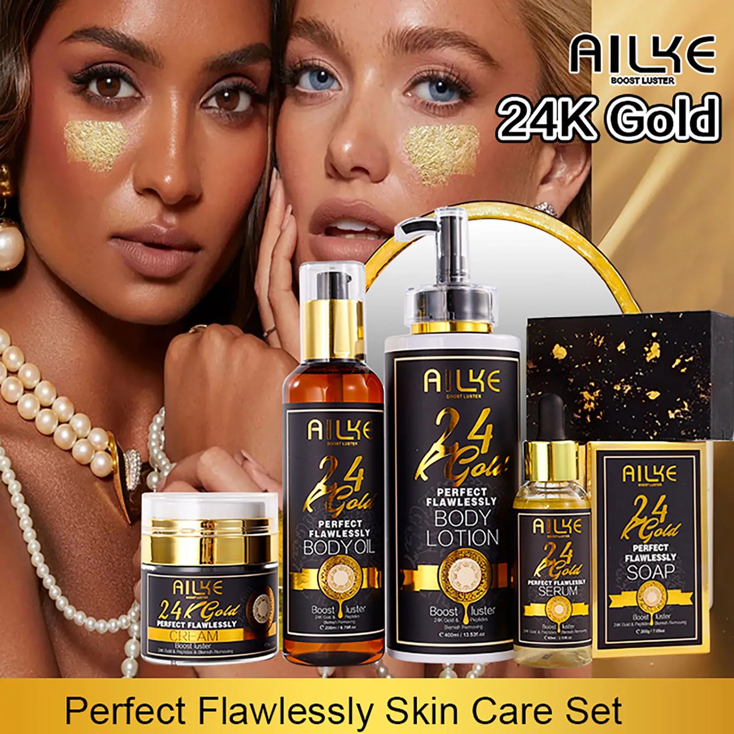 24K Gold Flawless Skin Care Set