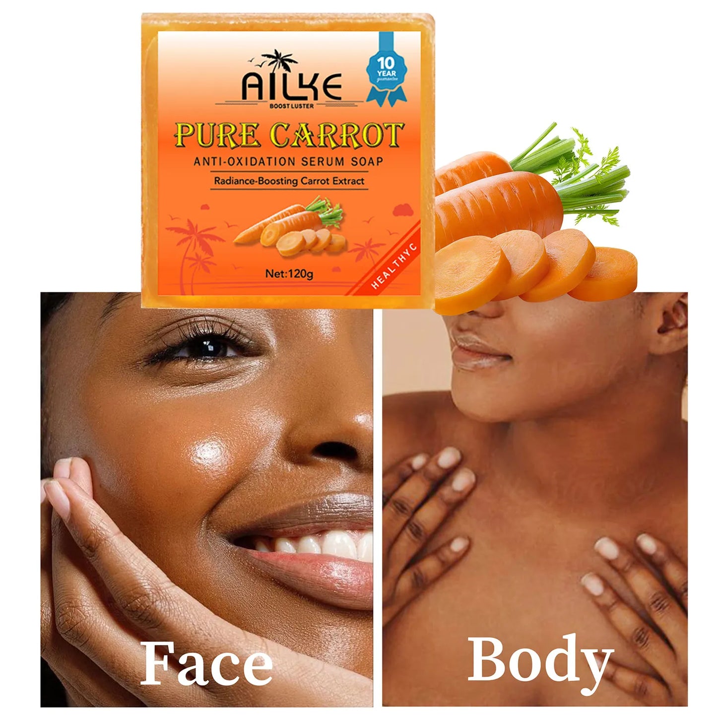 Pure Carrot Antioxidant Soap Bar