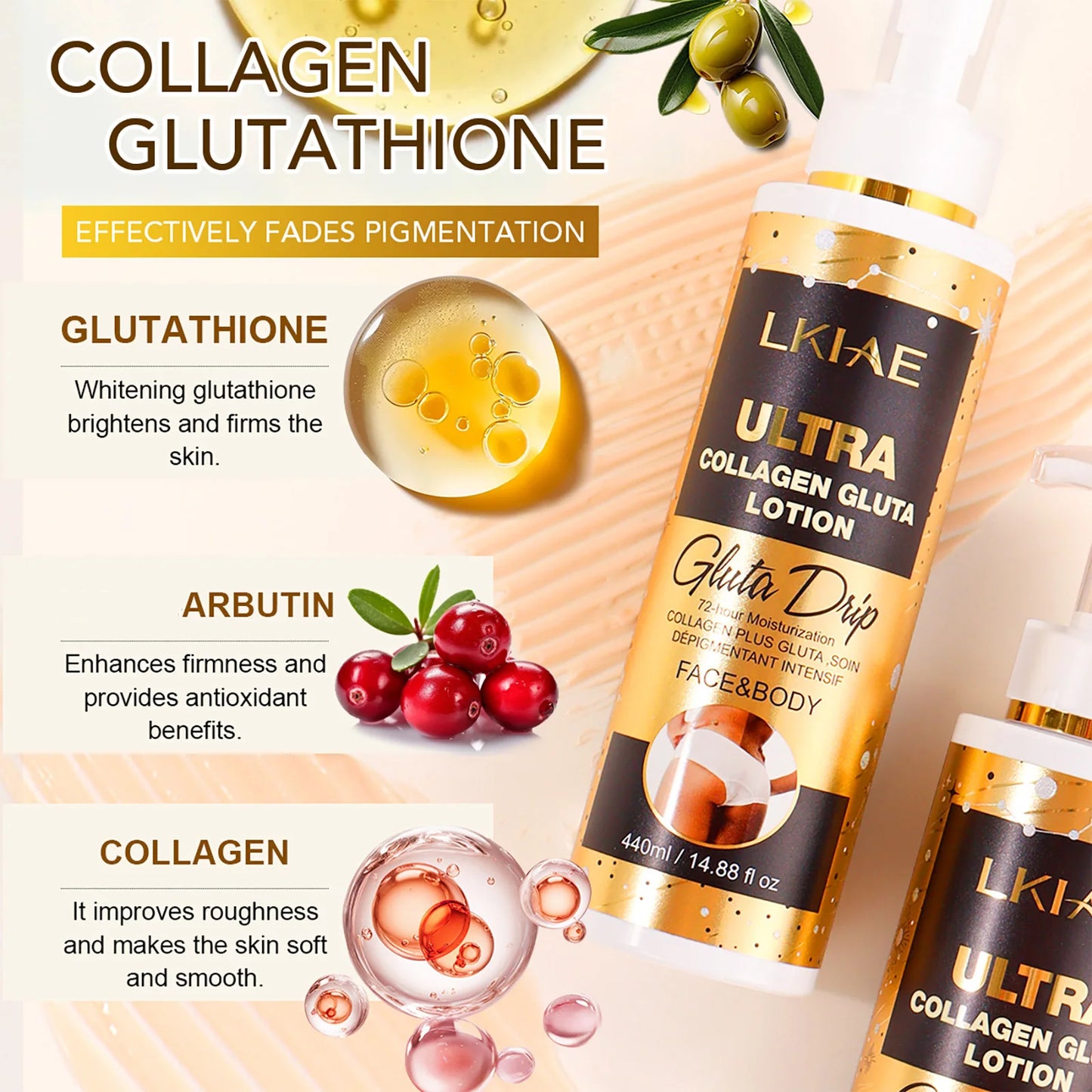 Ultra Collagen & Glutathione Whitening Body Lotion