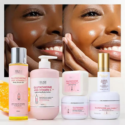 Brightening Skin Care Set with Vitamin C & Glutathione