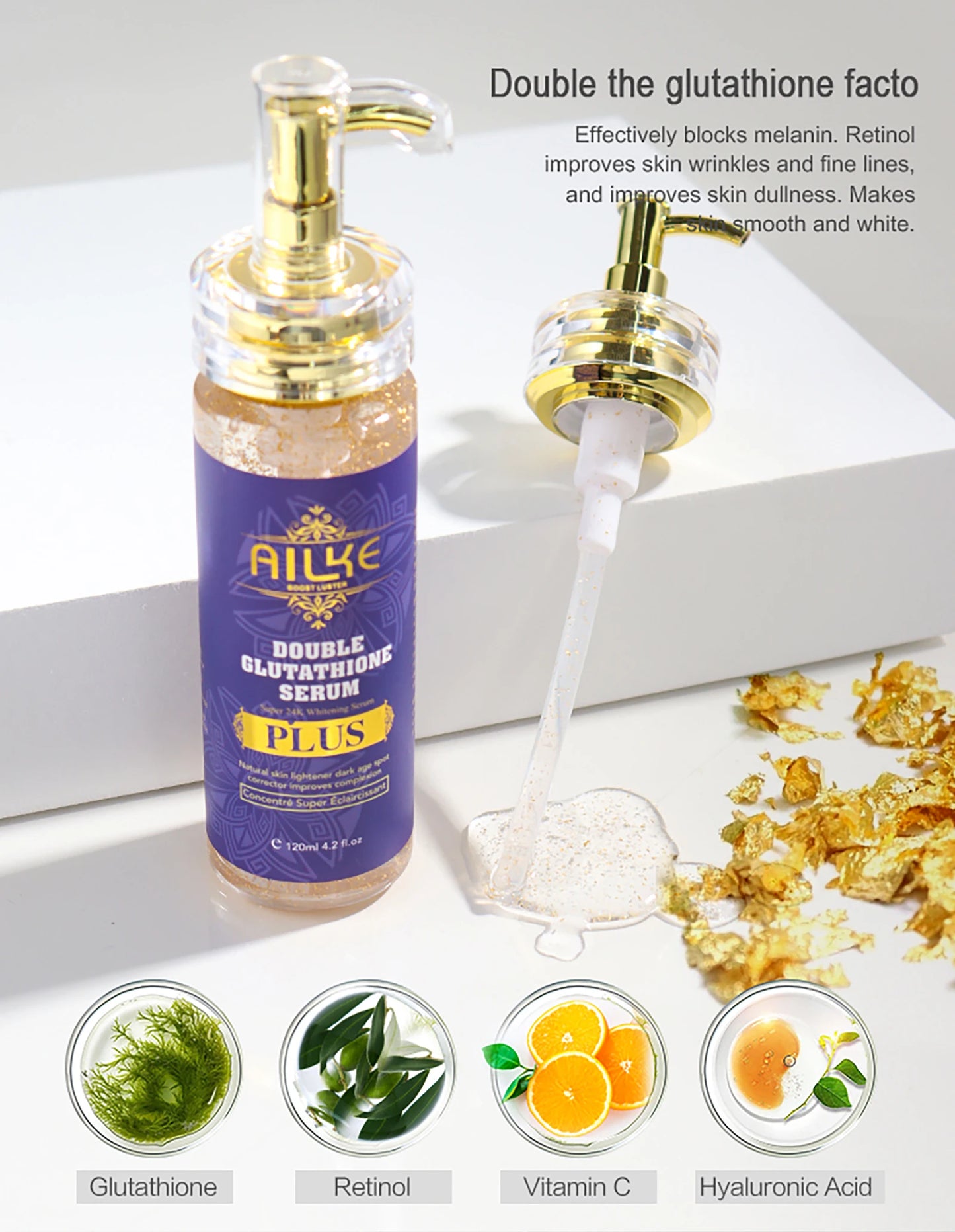Double Glutathione Whitening Face Serum