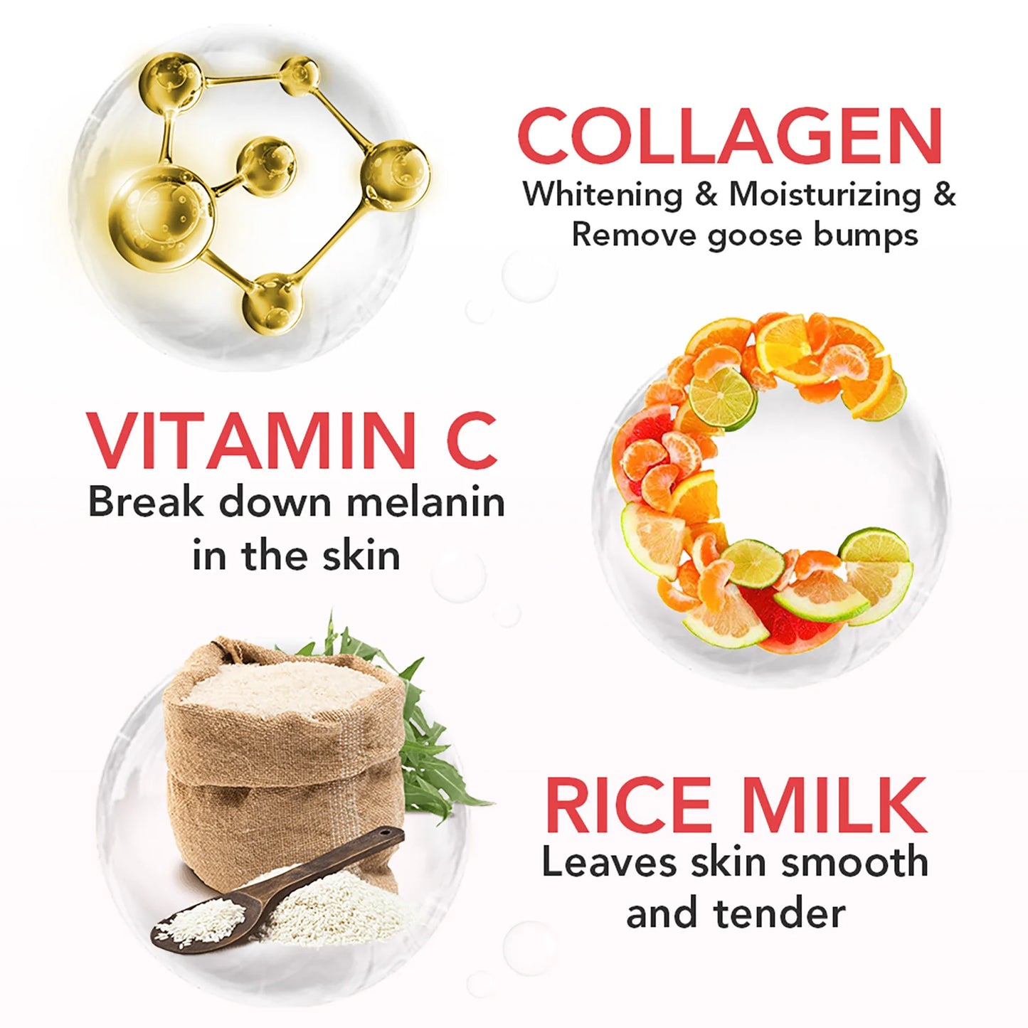 Vitamin C Whitening Soap Bar with Collagen & Glutathione