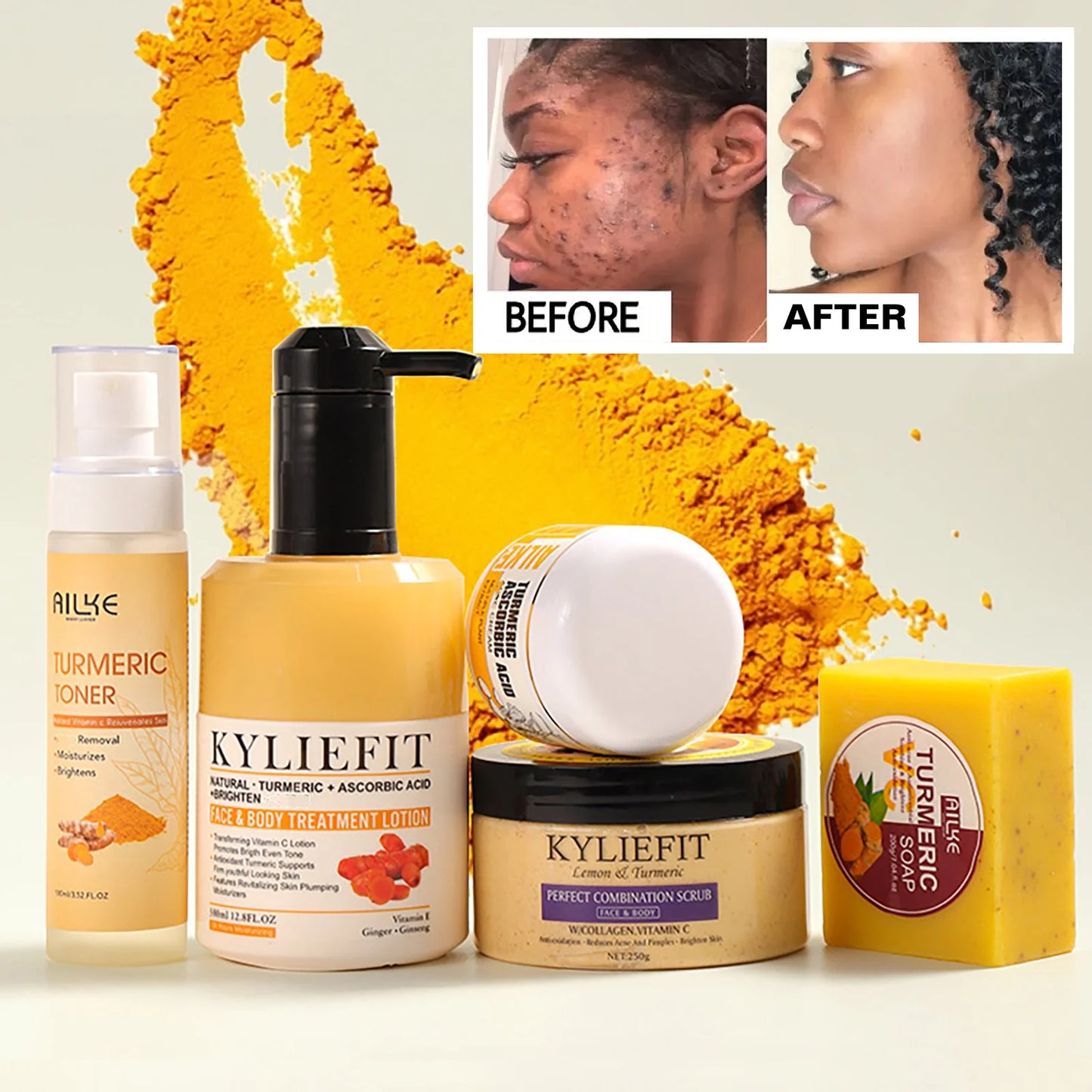 Organic Turmeric Skin Care Set