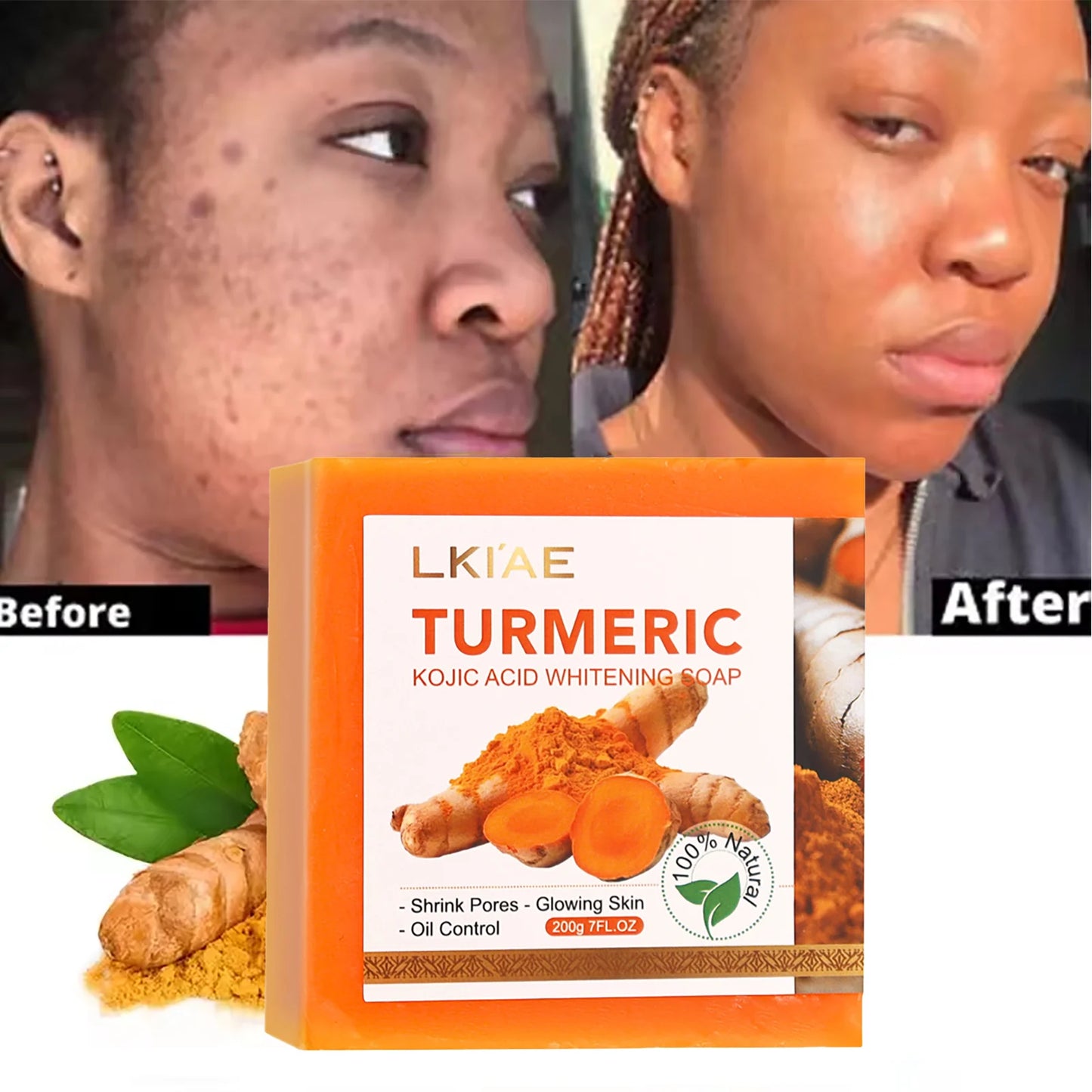 Natural Turmeric Whitening Soap Bar