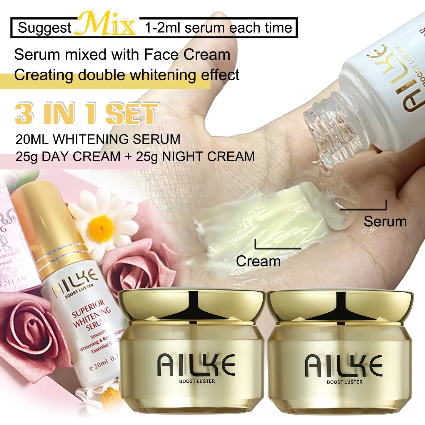 Whitening Face & Skin Care Set