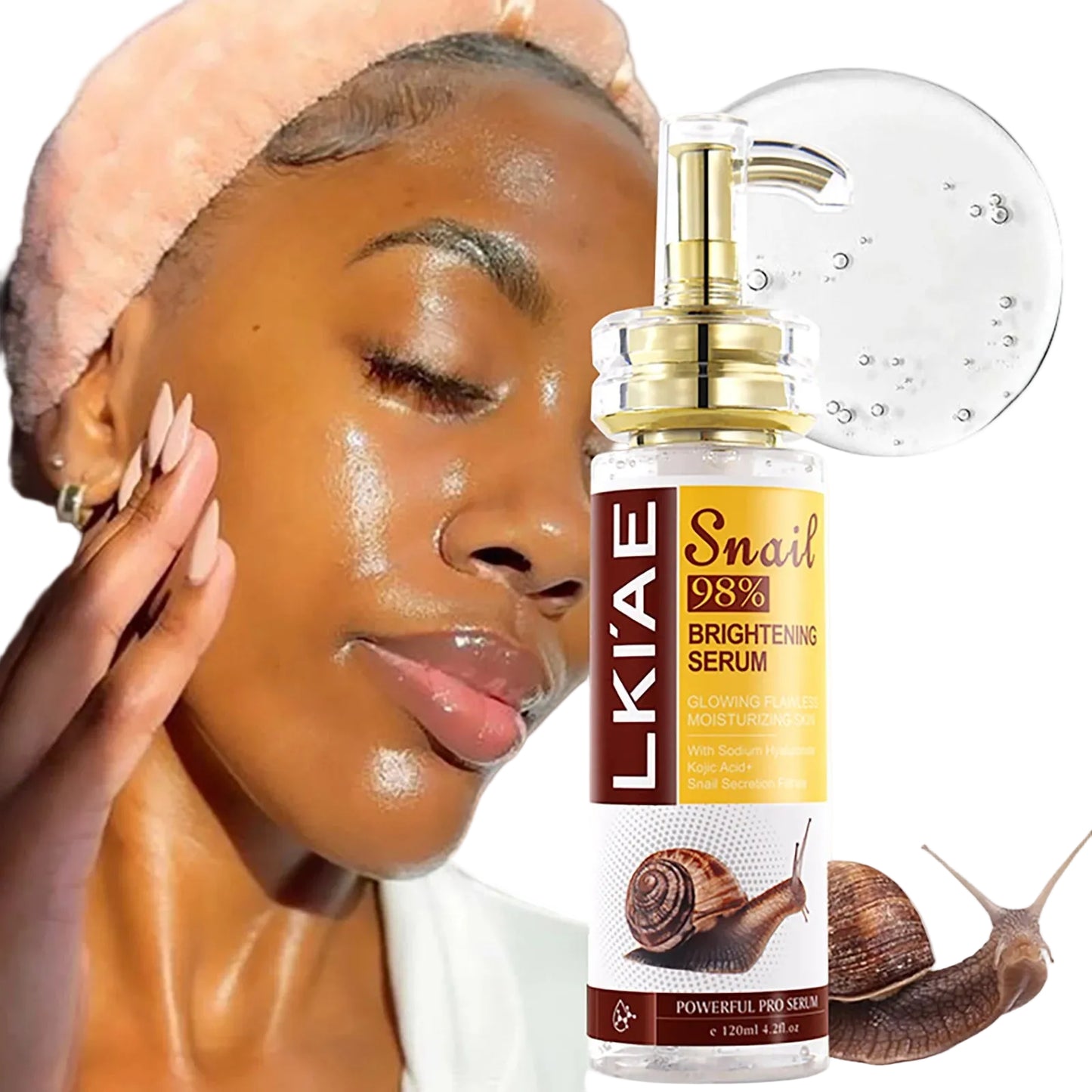 Natural Snail Brightening Face & Body Serum